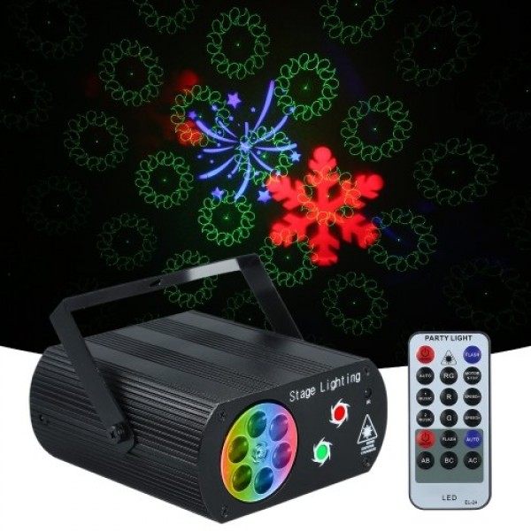 AC100-240V 5W 3 LEDs RGB Mini Water W-ave Ripple Effect Stage Light