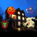 2 in 1 Projector Light Remote Control 10 Colors Water Wave 16 Slide Patterns for Halloween Christmas