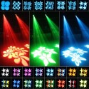 120W LEDs Moving-heads Stage Light 9/15CH 8 Patterns and 16 Colors DMX512 Sound-activated Gobos Spotlight