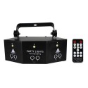 Laser Party Light 9 Eyes LED Stage Lighting LED Strobe Light Sound Activated Remote Control for Party KTV DJ Disco Wedding