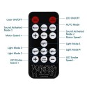 Laser Party Light 9 Eyes LED Stage Lighting LED Strobe Light Sound Activated Remote Control for Party KTV DJ Disco Wedding