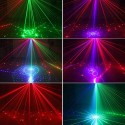 Laser Party Light 9 Eyes LED Stage Lighting LED Strobe Light Sound Activated Remote Control for Party KTV DJ Disco Wedding