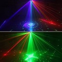 Laser Party Light 9 Eyes LED Stage Lighting LED Strobe Light Sound Activated Remote Control for Party KTV DJ Disco Wedding