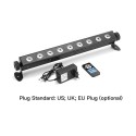 Single Row High Brightness Black LED Light Bar Spot Lighting