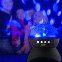 muslady Wireless BT Music Speaker Colorful LED Crystal Rotating Ball Light