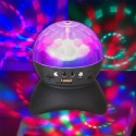 muslady Wireless BT Music Speaker Colorful LED Crystal Rotating Ball Light