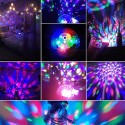 muslady Wireless BT Music Speaker Colorful LED Crystal Rotating Ball Light