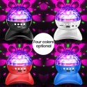 muslady Wireless BT Music Speaker Colorful LED Crystal Rotating Ball Light