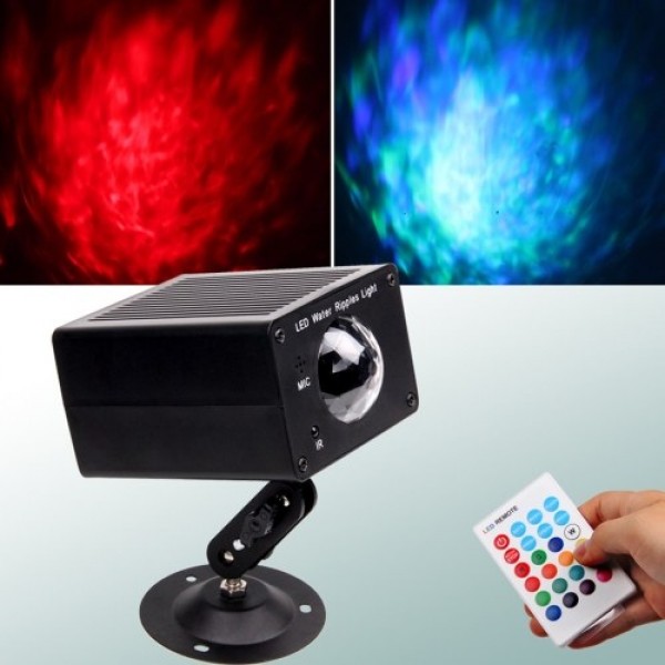 Water Ripples Light LED Stage Party Light Water Wave Strobe Lights for Party Home Karaoke Wedding Club Bar Disco DJ