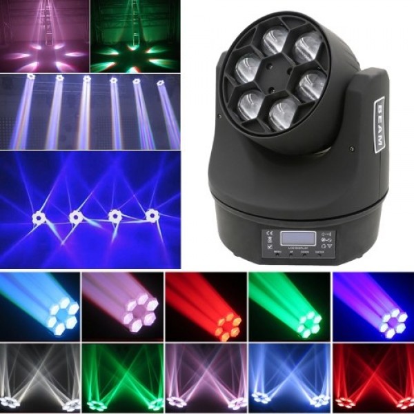 6*15W 100W Bee Eye Moving Head Lights LED Stage Lighting