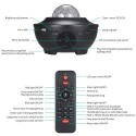 Tomshine Starry Projector Light with Remote Control Adjustable 21 Lighting Modes