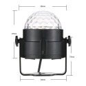 3W RGB Remote Control Mini LED Magic Ball Lamp Stage Effect Light for Disco KTV Club Bar Home Party