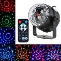 3W RGB Remote Control Mini LED Magic Ball Lamp Stage Effect Light for Disco KTV Club Bar Home Party