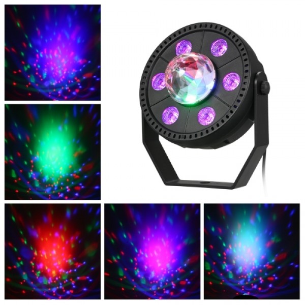 7W RGB Portable LED Magic Ball Light with Par Lamp