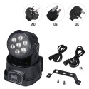 7LEDs 7x10W 4 in 1 RGBW DMX512 Moving Heads Stage Light