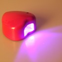 Mini Heart-shape LED Lamp Light Purple-light 3W Rose