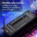 Wireless DMX512 Light Controller Console Panel 2.4G ISM 192CH Programming Function Sound Activated