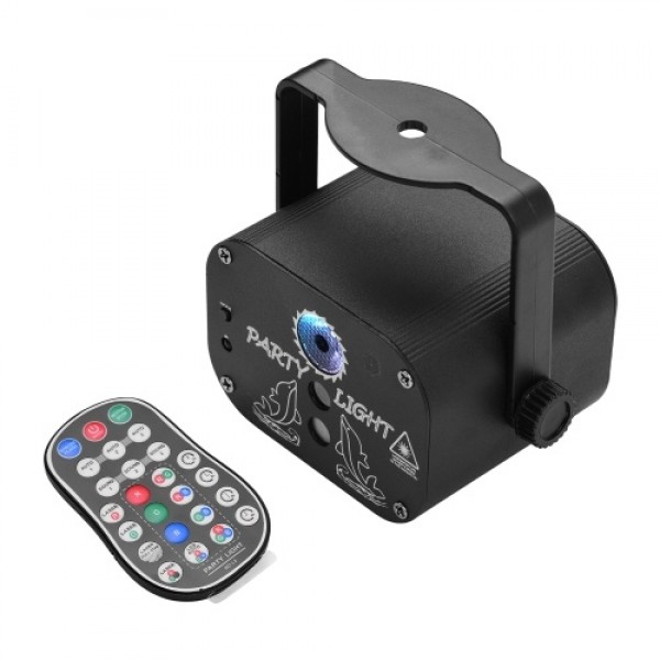 ammoon IGB-T818 Mini Projector Light Stage Beam Lights USB Powered Sound Activated Remote Control