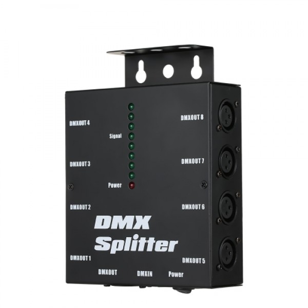 DMX512 Optical Splitter 8 Channels Distribution Amplifier for Stage Light