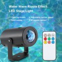 9W RGBW Water Wave Ripple Effect LED Stage Light with IR Remote