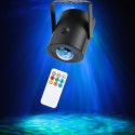 9W RGBW Water Wave Ripple Effect LED Stage Light with IR Remote