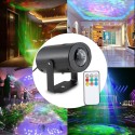 9W RGBW Water Wave Ripple Effect LED Stage Light with IR Remote