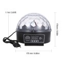 DMX512 LEDs 6 Colors Ball Stage Light with Remote Control 6 Channel Sound Activated Party Lights