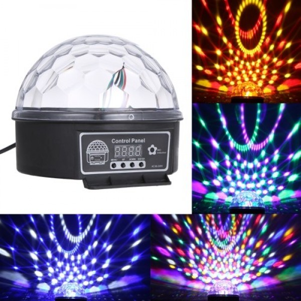 DMX512 LEDs 6 Colors Ball Stage Light with Remote Control 6 Channel Sound Activated Party Lights