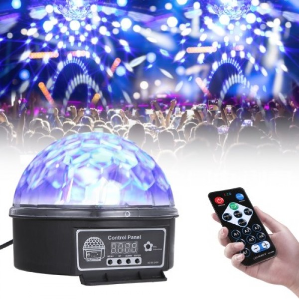 DMX512 LEDs 6 Colors Ball Stage Light with Remote Control 6 Channel Sound Activated Party Lights