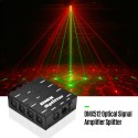 DMX512 Optical Signal Amplifier Spliter Distributor 1 Direct Input &amp; Output 8 Independent Outputs