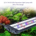 12 V  LEDs Aquarium Light Lamp Ultra Thin Design Dual Lighting Effects Adjustable Bracket for Fish Plant Growth