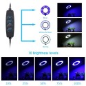 DC 5V 7W 18 LED Aquarium Light USB Powered Fish Jar Clamp Clip View Lamp