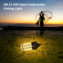 12-24V 5W 108LEDs Underwater Fishing Light Lure Bait Submersible Fish Finder Lamp IP68 with 5m/16.4ft Cord