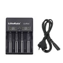 LiitoKala Lii-PL4 4 Slots Smart Intelligent Battery Charger AC110-240V for 18650/26650/16340/17500/AA/AAA