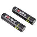 Soshine 2pcs 18650 3.7V 3400mAh Rechargeable Li-ion Lithium Battery