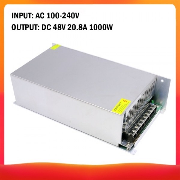 AC 100-240V to DC 48V 20.8A 1000W  Voltage Transformer Regulated Switching