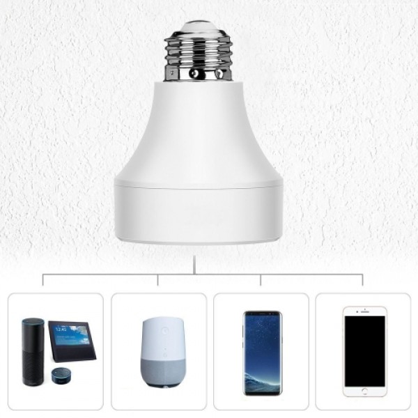 LED Smart Lamp Holder Bulb Socket Wireless Wifi Remote Control