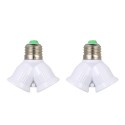 E27 Male to 2 Female Y Shape LED Light Bulb Base Adapter Splitter Lamp Holder Socket