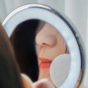 Mini Circular Makeup L-ED Mirror Compact Portable Travel Illuminated Round Mirror