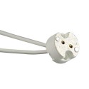 10Pcs MR16 G4 Base Ceramic Socket Lamp Holder L-ED Connector CFL Halogen Wired Bulb Adapter