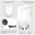 4L High Capacity 4 LED RGB Light Lamp Ice Bucket Curve Design Automatic Color Changing/ Static Color Battery Powered/ USB Operat