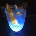 4L High Capacity 4 LED RGB Light Lamp Ice Bucket Curve Design Automatic Color Changing/ Static Color Battery Powered/ USB Operat