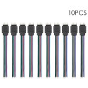 10 Pack RGB 4 Pin Extension Weld Line for LED Strip Light