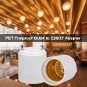 2 Pcs GU24 to E26 E27 Adapter LED Light Bulb Holder Socket  Converter