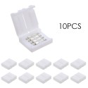 10 Pack White 4 Pins RGB LED Strip Connector Quick Splitter