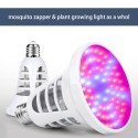 LEDs Plant Grow Lights Bulb 8W UV Mosquito Killer Lamp Bug Zapper for Grow Tent Succulent Flowers Indoor Plants Vegetable( AC220