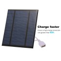 2.5W/5V/3.7V Portable Solar Charger With USB Port Compact Solar Panel Phone Charger For Camping Hiking Travel