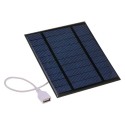 2.5W/5V/3.7V Portable Solar Charger With USB Port Compact Solar Panel Phone Charger For Camping Hiking Travel