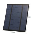 2.5W/5V/3.7V Portable Solar Charger With USB Port Compact Solar Panel Phone Charger For Camping Hiking Travel