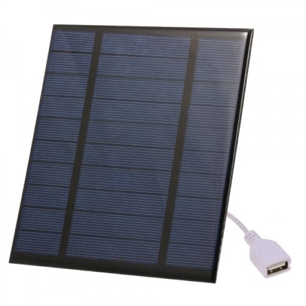 2.5W/5V/3.7V Portable Solar Charger With USB Port Compact Solar Panel Phone Charger For Camping Hiking Travel